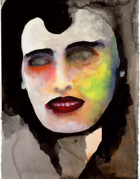 Betty Short Portrait, painting by Marilyn Manson