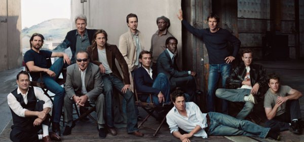 “ALPHA LIST” Tom Hanks, Tom Cruise, Harrison Ford, Jack Nicholson, Brad Pitt, Edward Norton, Jude Law, Samuel L. Jackson, Don Cheadle, Hugh Grant, Dennis Quaid, Ewan McGregor, and Matt Damon.