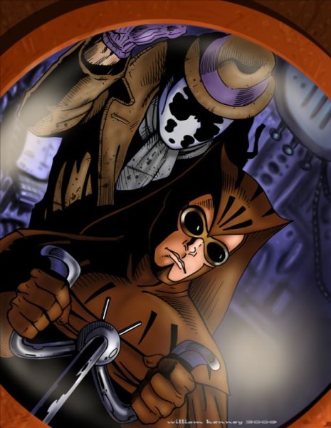 Nite Owl and Rorschach by WKenney