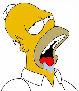 drooling homer simpson