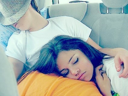 Selena is sleeping