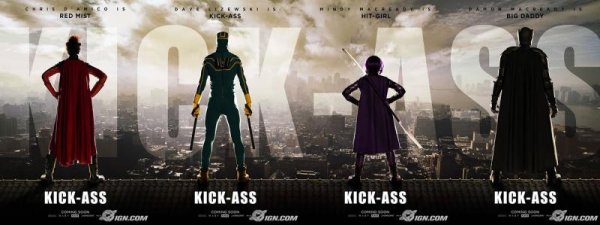 kick ass movie posters combined