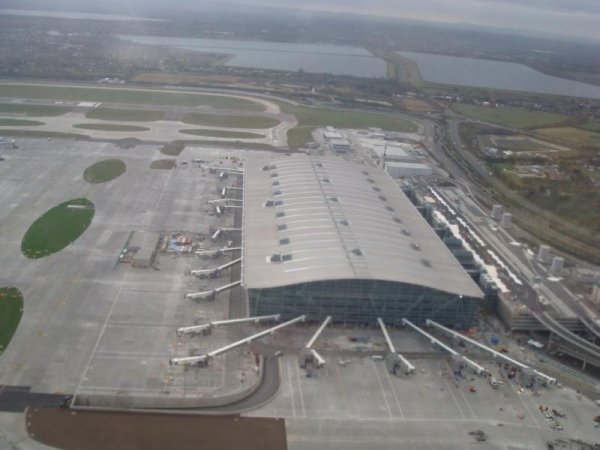 Аеропорт Хитроу с высоты самолёта