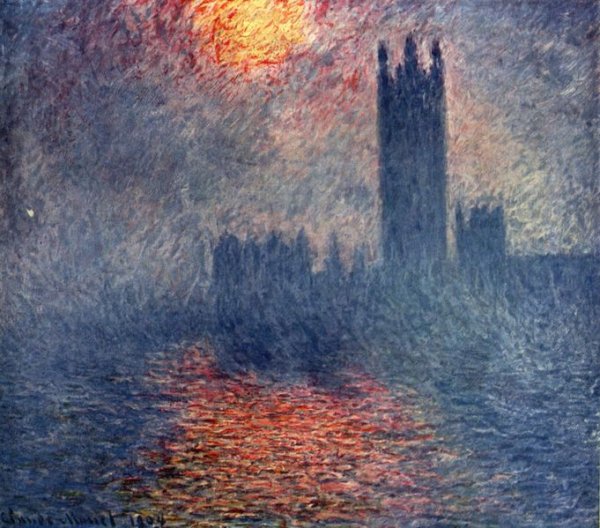 Claude Monet Лондон в тумане