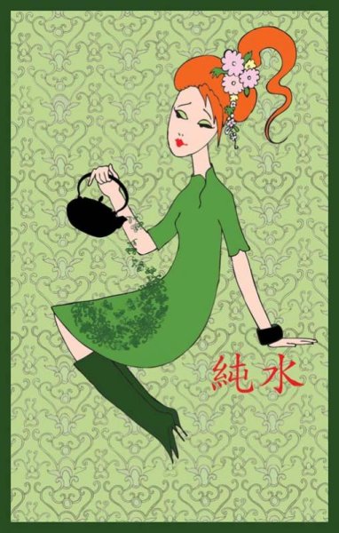 "Ефросинья в поисках любви: Китайский чай"
Иллюстрация к серии собственных рассказов о рыжей девушке Ефросинье.