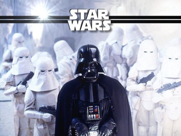 darth vader and snow troopers