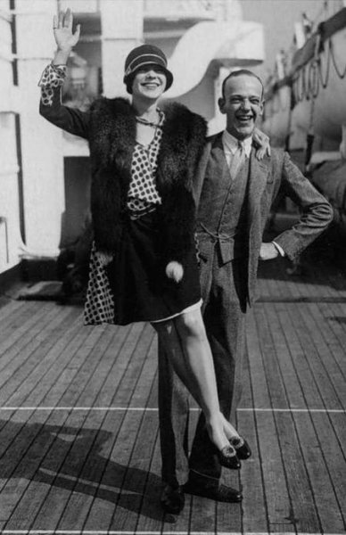 Фред и Адель Астер на корабле «С. С. Мажестик» 1927