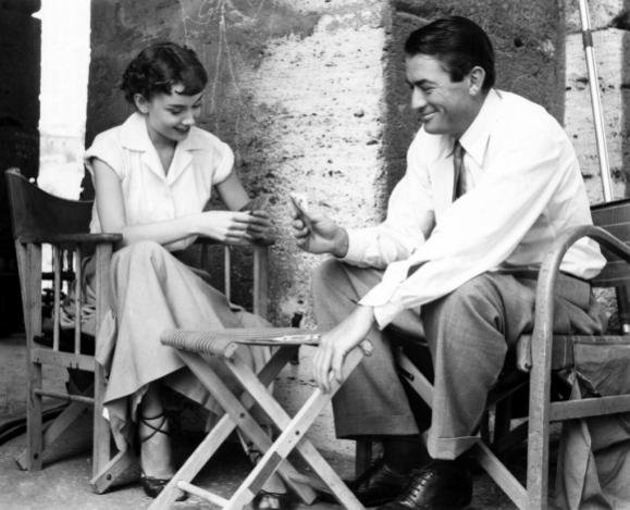 Audrey Hepburn and Gregory Peck