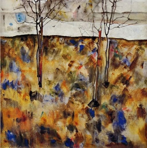 egon schiele winter trees 33376