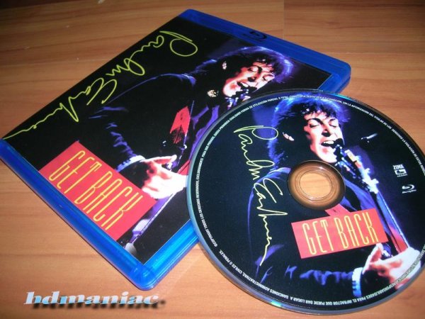 P.McCartney : Get Back - фильм концерт на BLU-RAY,
мексиканский релиз...